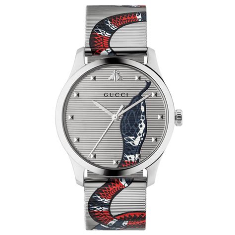 gucci snake face watch|Gucci watch snake face.